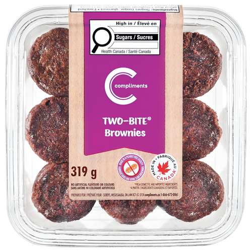 Compliments Two-Bite Brownie