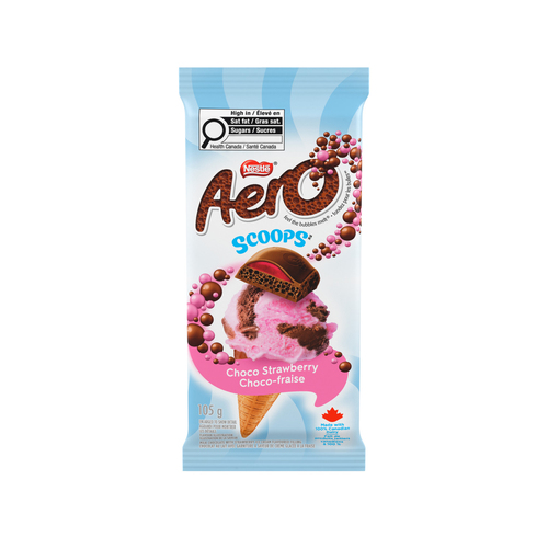Buy Nestlé Aero Chocolate Bar Scoops Choco Strawberry 105 g