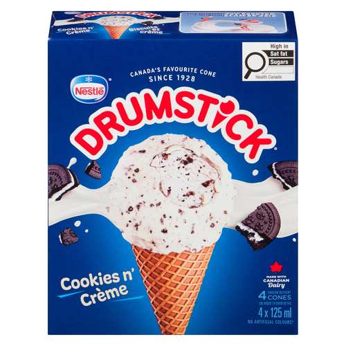 Buy Nestle Drumstick Frozen Dessert Cones Cookies And Creme