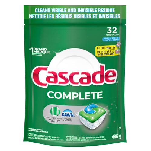 Cascade Dishwasher Action Pacs Complete Fresh