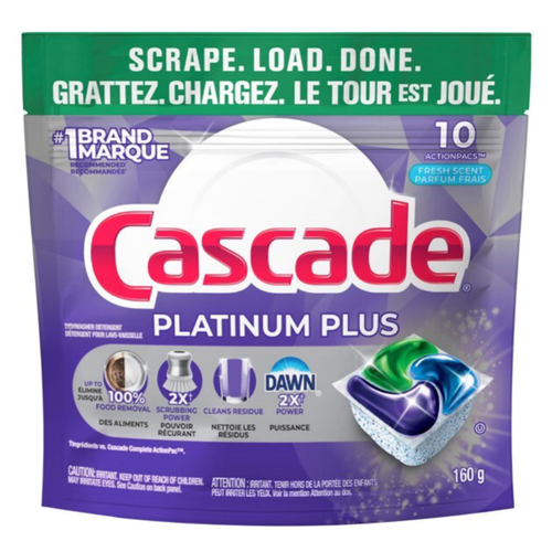 Cascade Dishwasher Action Pacs Platinum Plus Fresh