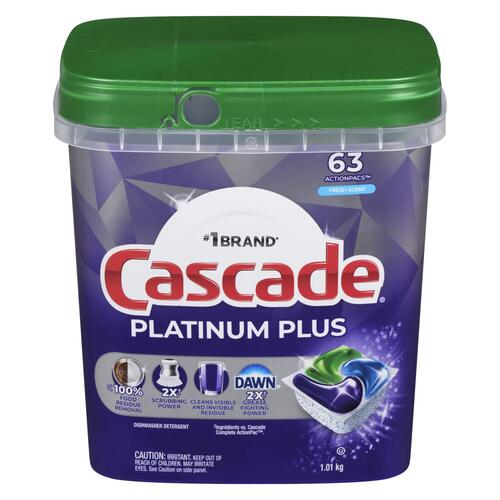Cascade Platinum Plus Dishwasher Action Pacs Fresh Scent
