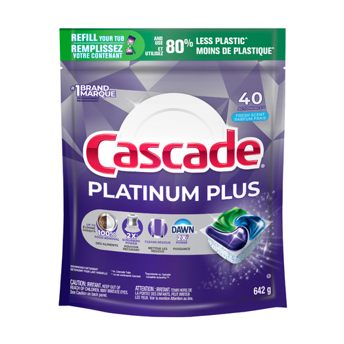 Cascade Platinum Plus Dishwasher Action Pac Fresh Scent