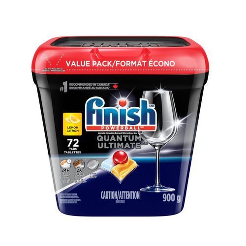 Buy Finish Quantum Ultimate Dishwasher Detergent Tabs Lemon 72 Count ...