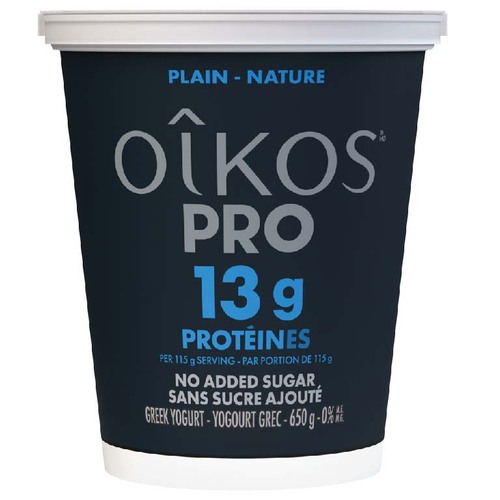 Buy Oikos PRO High Protein Greek Yogurt Plain 650 g | Thrifty Foods