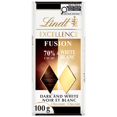 Lindt EXCELLENCE Fusion 85% Cacao Sea Salt & Milk Chocolate Bar