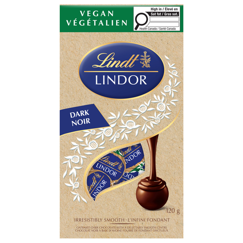 Buy Lindt Lindor Vegan Truffles Chocolate Oatbased Dark Bag 120 g