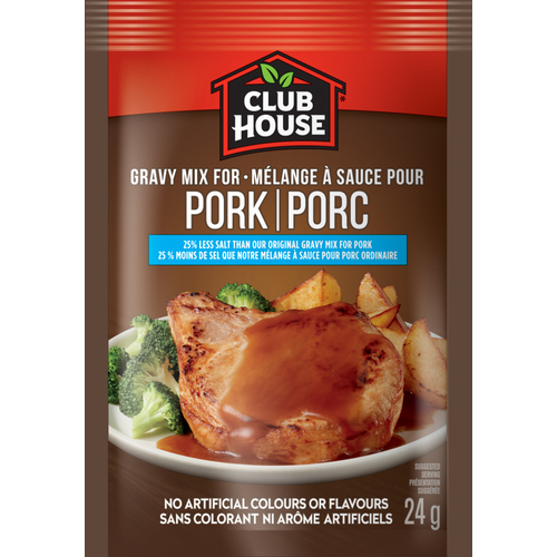 CLUB HOUSE Pork Gravy Mix - Less Salt