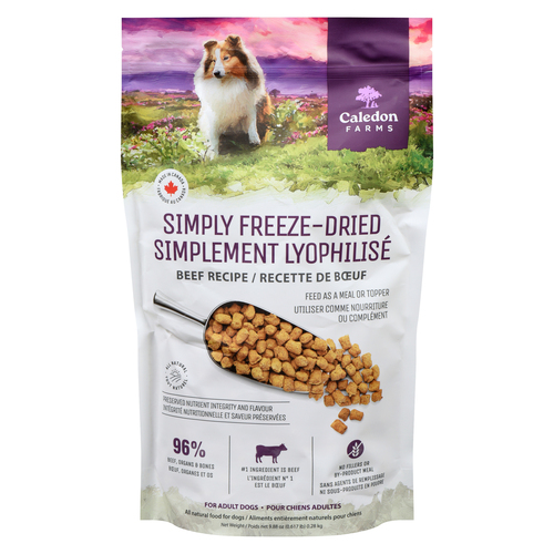 Caledon Farms Dry Dog Food Simply Freeze Dried Beef Recipe
