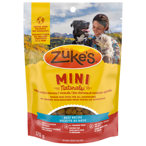 Buy Zuke's Mini Naturals Dog Treats Tender Bites Beef Recipe 170 g
