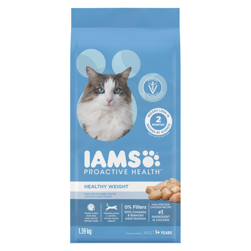 Iams Proactive Health Weight & Hairball Care Chicken & Turkey Adult Dry Cat Food