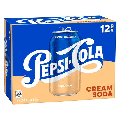 Buy Pepsi-Cola Soda Shop Cola Cream Soda 12 x 355 ml (cans