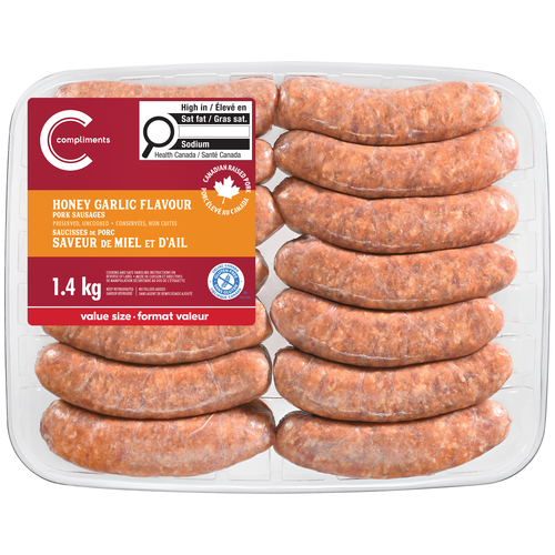 Compliments Frozen Pork Sausage Mild Italian