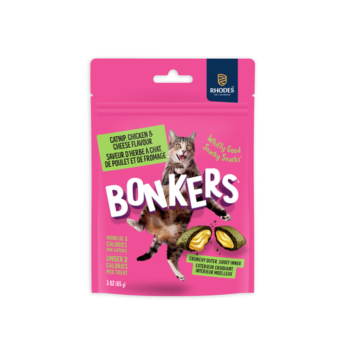 Bonkers Cat Treats Catnip Chickn'cheddar Flavor
