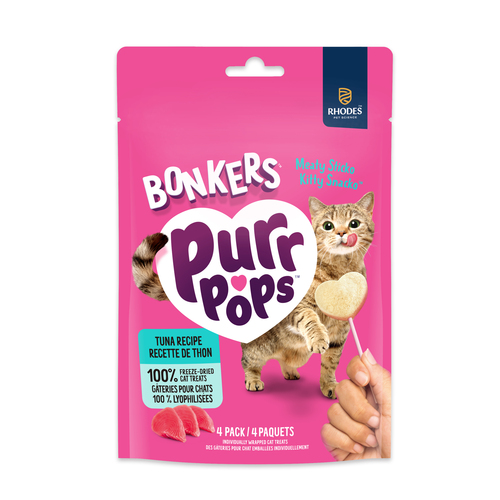 Bonkers Purr Pops Tip Top Tuna Cat Treats