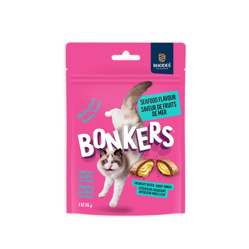 Bonkers Cat Treats Dry Seafood & Eat It!