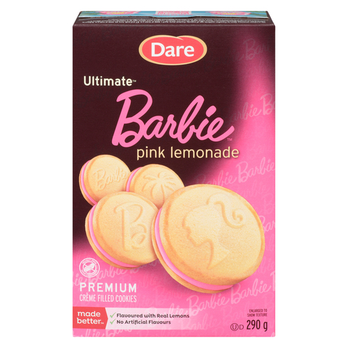 Dare Dare Ultimate Crème Filled Cookies Barbie Pink Lemonade
