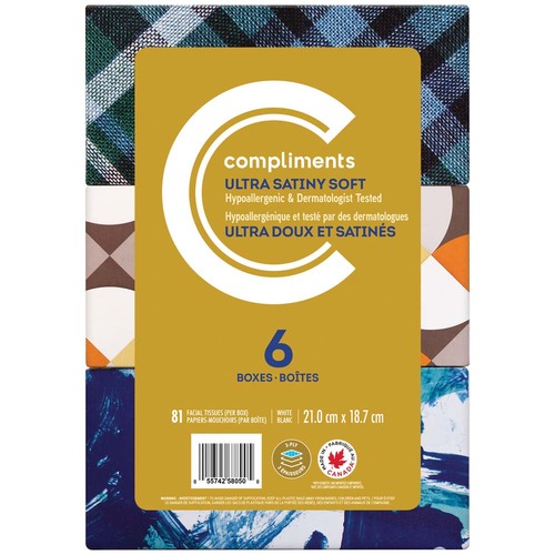 Compliments 3ply Facial Tissue