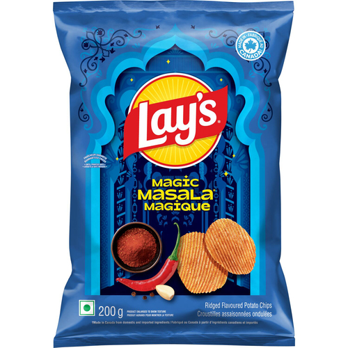 Buy Lay's Potato Chips Magic Masala Ridged Flavoured 200 g