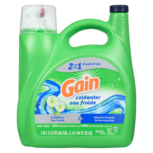 Gain Liquid Laundry Detergent Cold Water Blissful Breeze