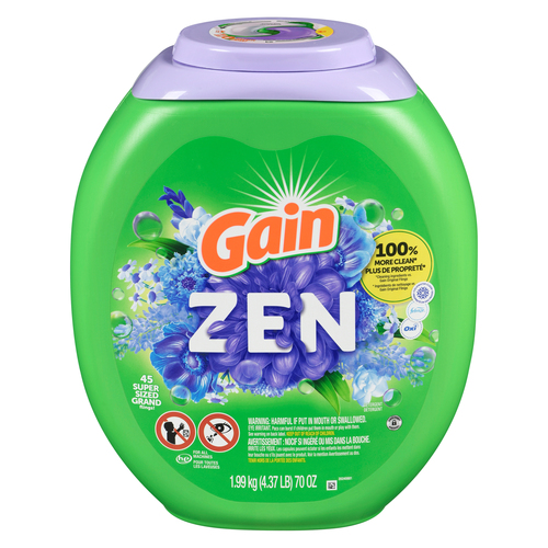 Gain Super Sized Flings Laundry Detergent Pacs, Zen