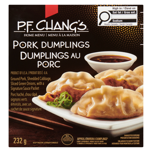 P.F. Chang's Pork Home Menu Dumplings