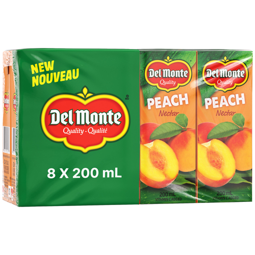 Buy Del Monte Juice Peach Nectar 8 x 200 ml | Foodland