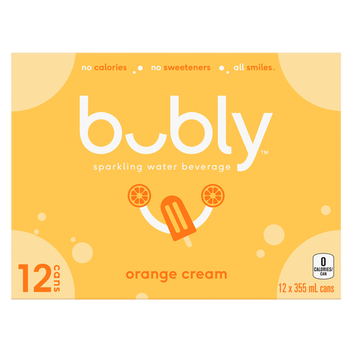 Bubly Sparkling Water Orange Cream