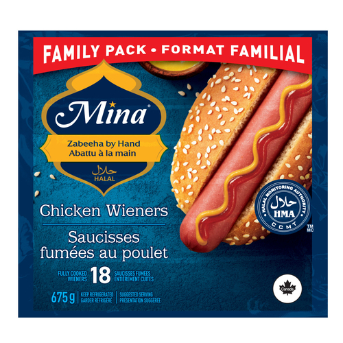 Mina Halal Chicken Wieners
