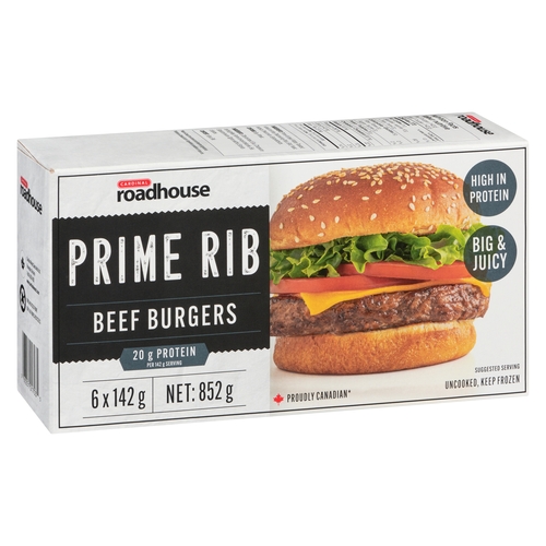 Buy Cardinal Roadhouse Burgers Prime Rib Beef 852 g | Safeway Canada