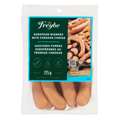 Freybe European Wieners With Cheddar Cheese
