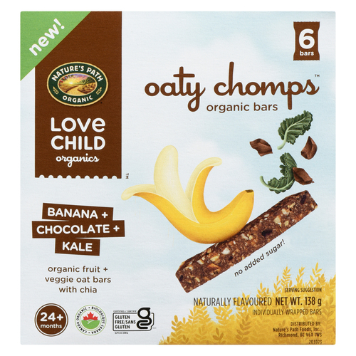 Love Child Organics Oaty Chomps Chocolate Banana Kale