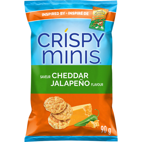 Quaker Crispy Minis Brown Rice Cakes Cheddar Jalapeno 90 g