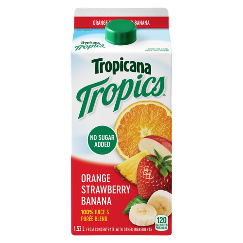 Buy Tropicana Tropics Juice Orange Strawberry Banana 1.53 L