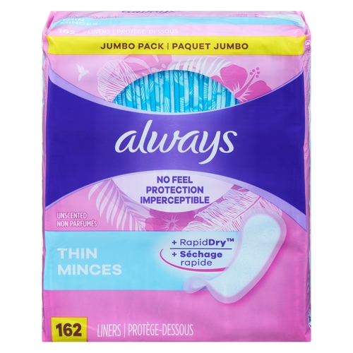 Always Liners Thin Unscented