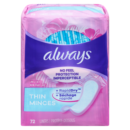 Always Daily Panty Liners Non Wing Unscented