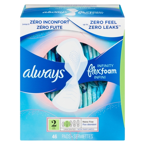 Always Infinity Pads Heavy Flow Unscented