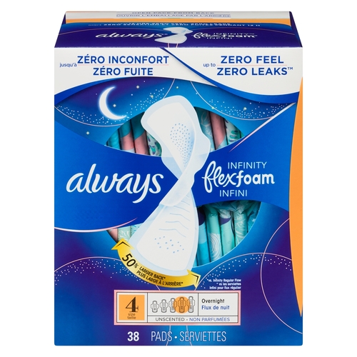 Always Infinity Pads Overnight Unscented