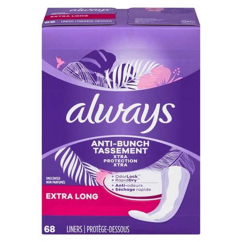 Always Panty Liner Daily Non Wing 68 Count