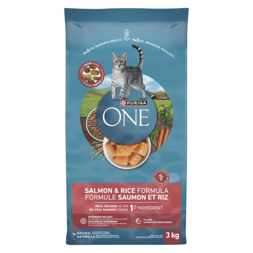 Buy Purina ONE Microbiome Balance Dry Cat Food Salmon & Rice Formula 3 kg |  IGA
