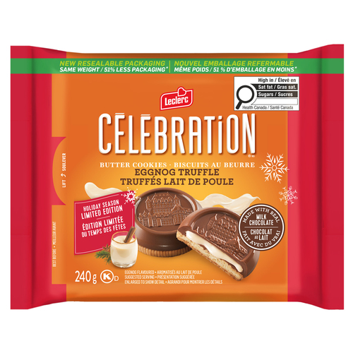 Celebration Cookies Milk Chocolate Eggnog Truffle
