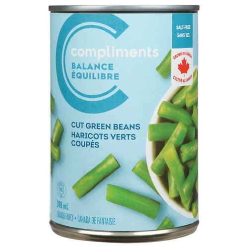 Compliments Salt-Free Canned Cut Green Beans