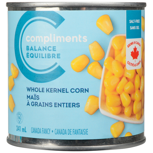 Compliments Canned Whole Kernel Corn No Salt Added