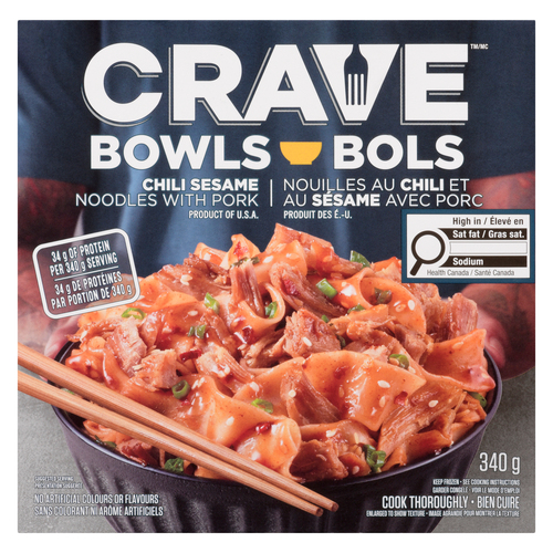 Buy Crave Frozen Noodle Bowl Chili Sesame Noodles With Shredded