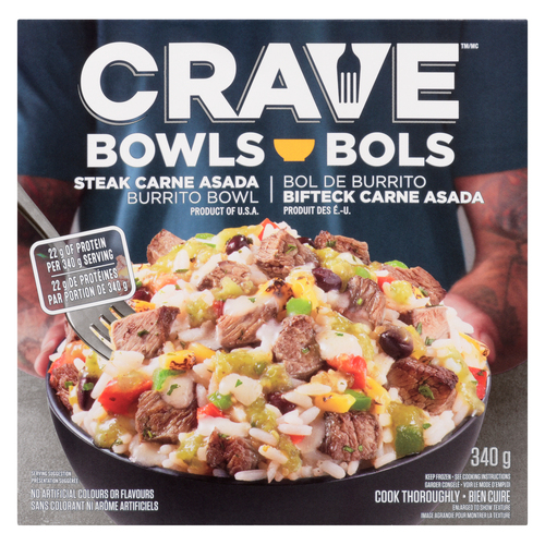 CRAVE Steak Carne Asada Burrito Bowl