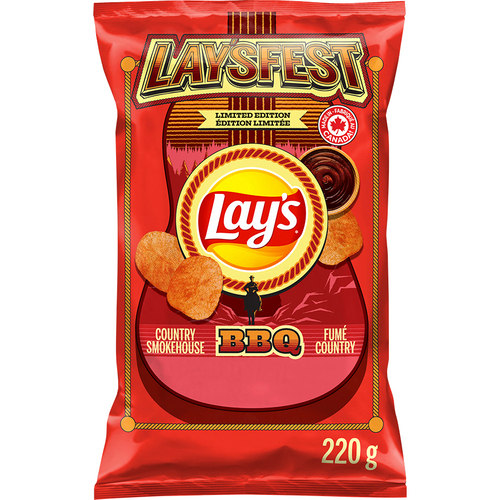 Lay's Potato Chips Country Smokehouse BBQ 220 g