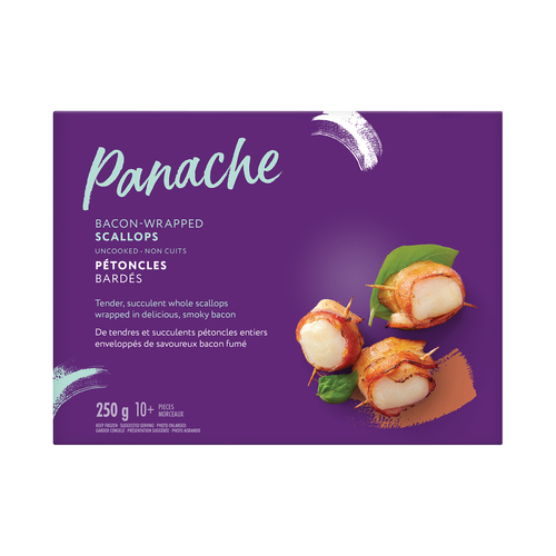Panache Frozen Scallops Bacon Wrapped