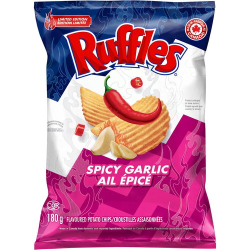Buy Ruffles Potato Chips Spicy Garlic Flavoured 180 g | Sobeys Inc.