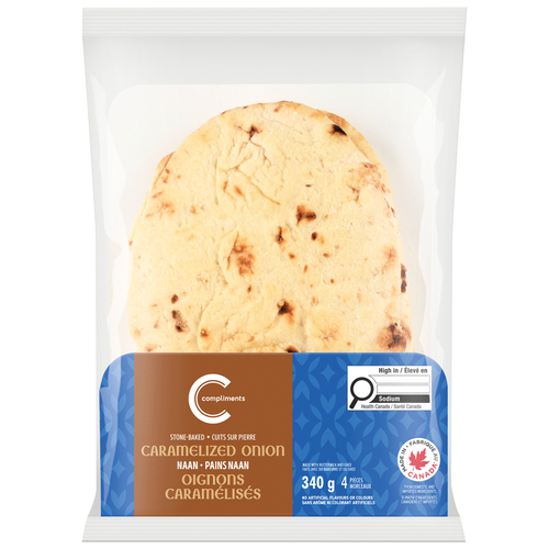 Compliments Naan Caramelized Onion