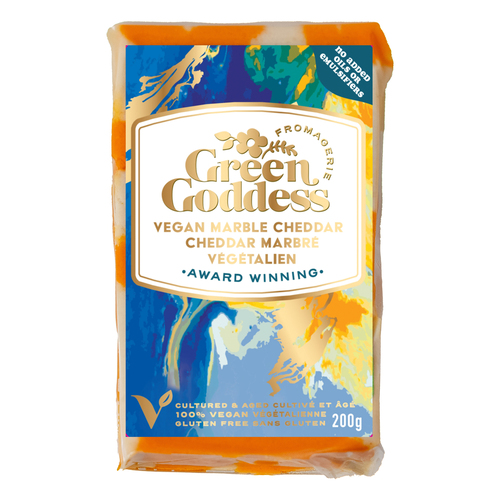 Buy Green Goddess Fromagerie Vegan Cheese Marble Cheddar 200 g